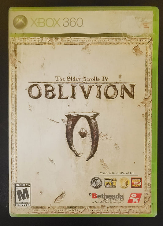 Oblivion, Elder Scrolls 4- Xb360- Used
