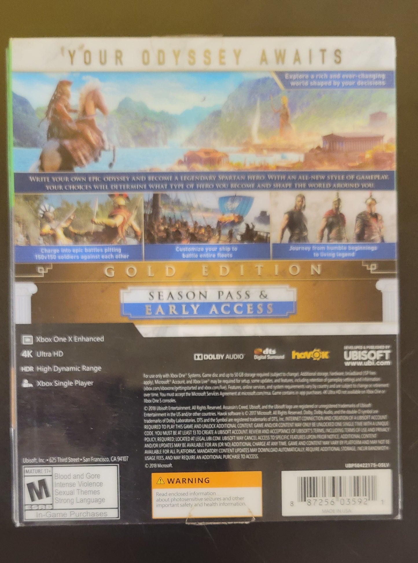 Assassin’s Creed Odyssey Gold Edition - Xb1 - Used