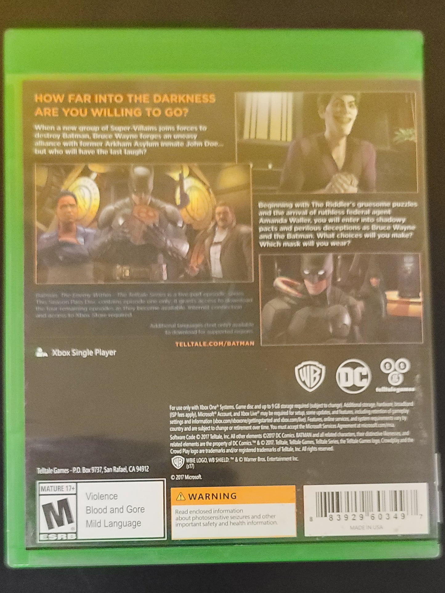 Batman The Enemy Within - Xb1 - Used