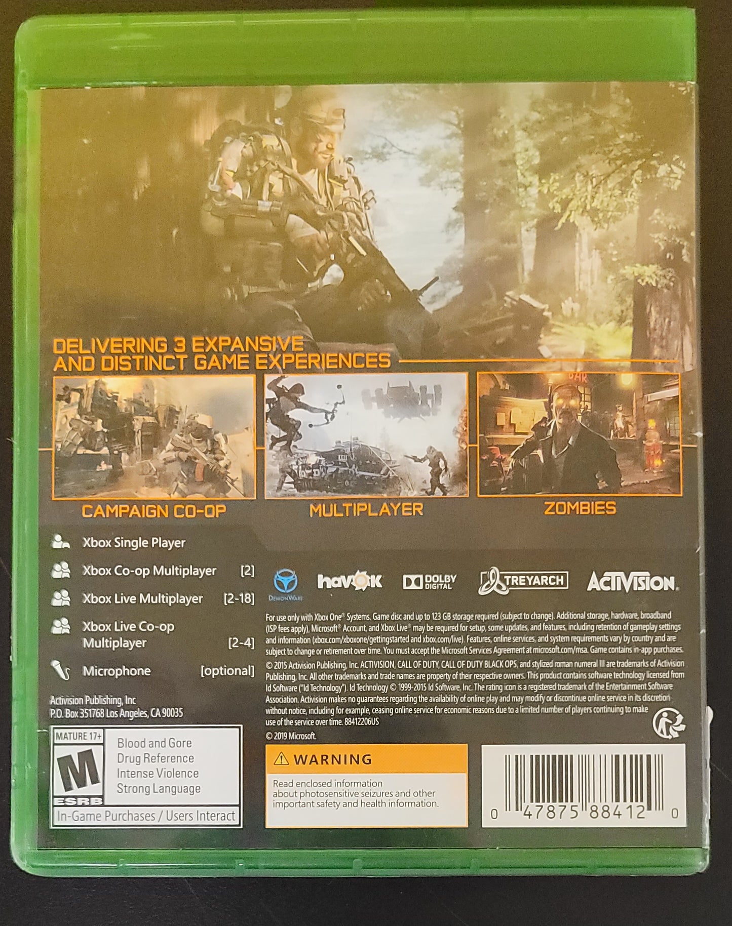 Call of Duty Black Ops 3 - Xb1 - Used