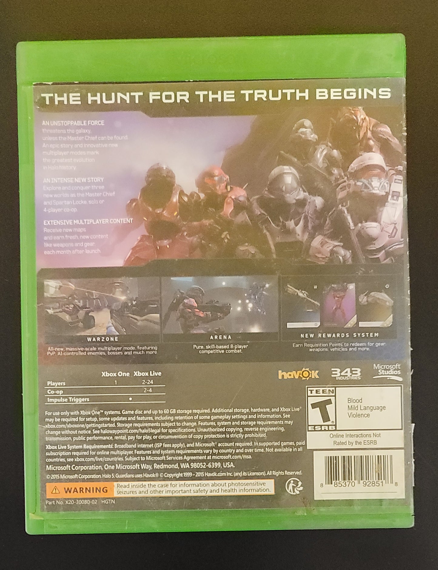 Halo 5 Guardians - Xb1 - Used