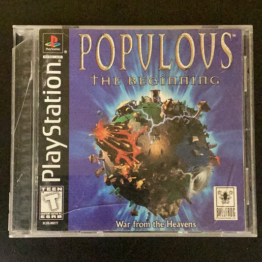 Populous The Beginning - PS1 Game - Used