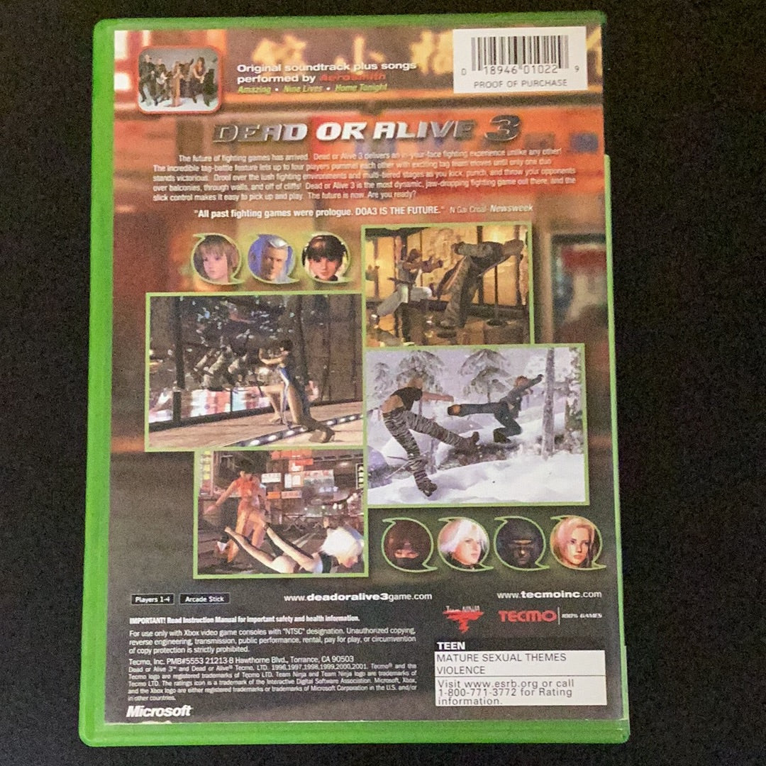 Dead or Alive 3 - Xbox - Used