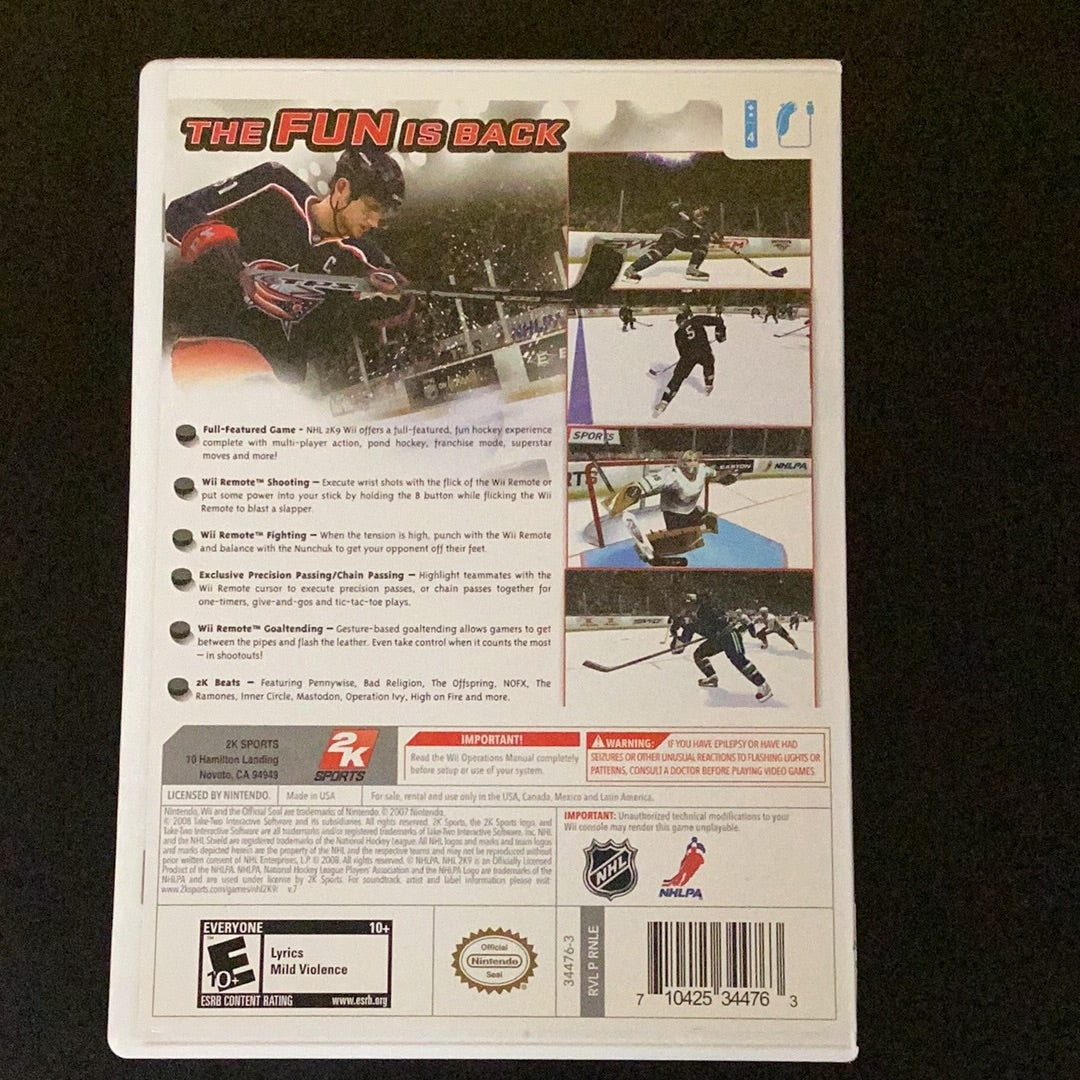 NHL 2k9 - Wii - Used