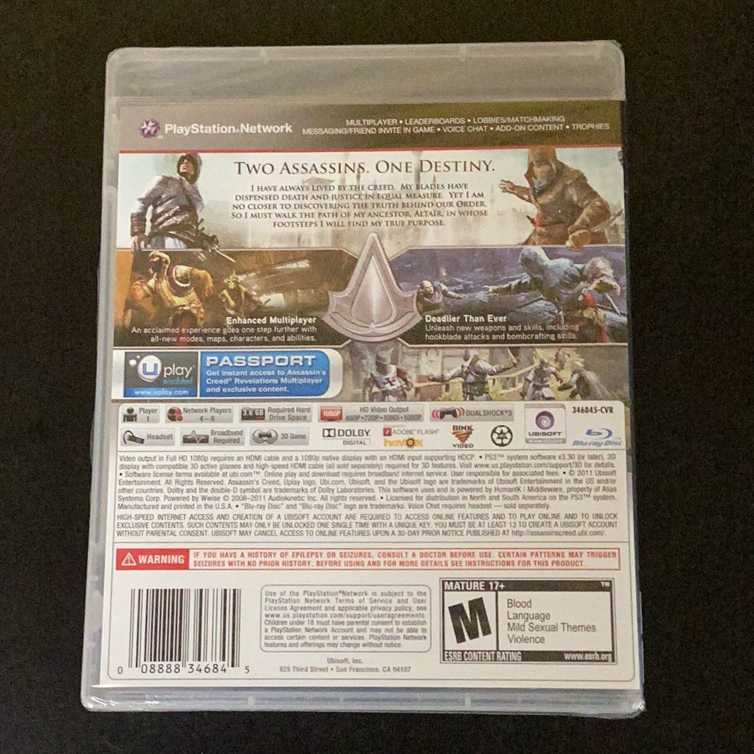 Assassins Creed Revelations - PS3 Game - New