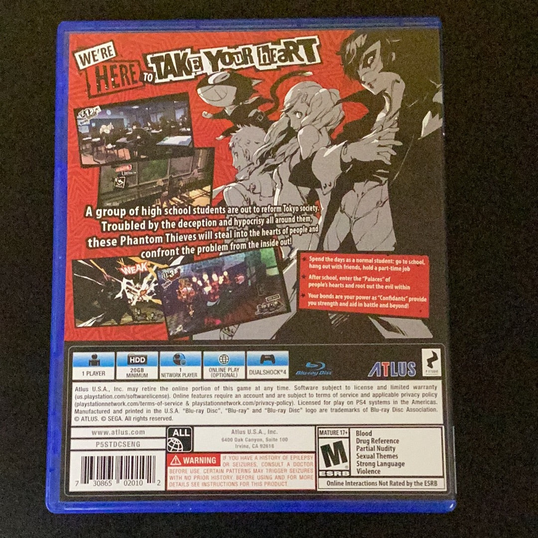 Persona 5 - PS4 Game - Used