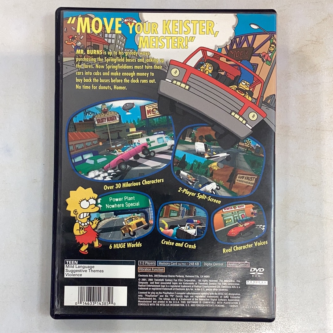 The Simpsons Road Rage (Greatest Hits) - PS2 Game - Used