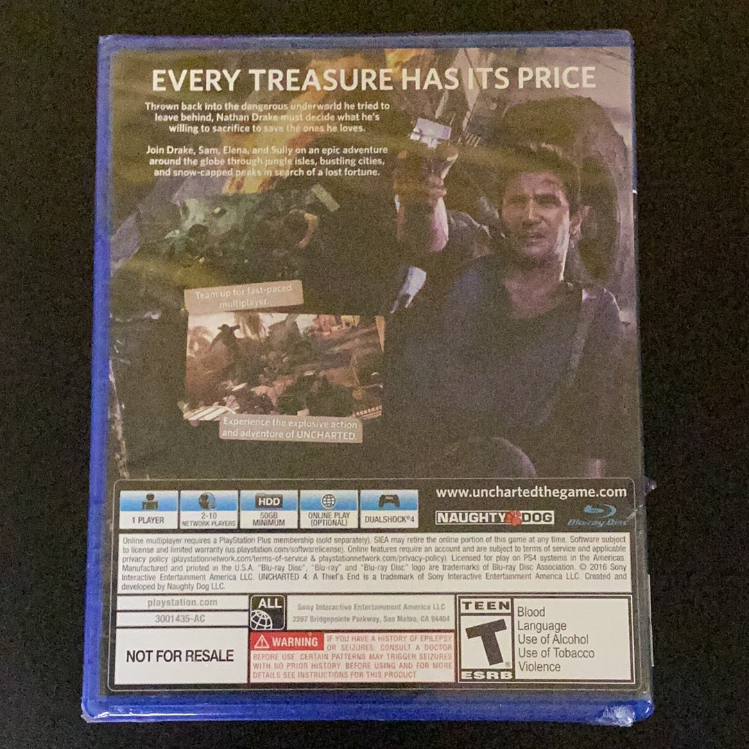 Uncharted 4 A Thief’s End - PS4 Game - New