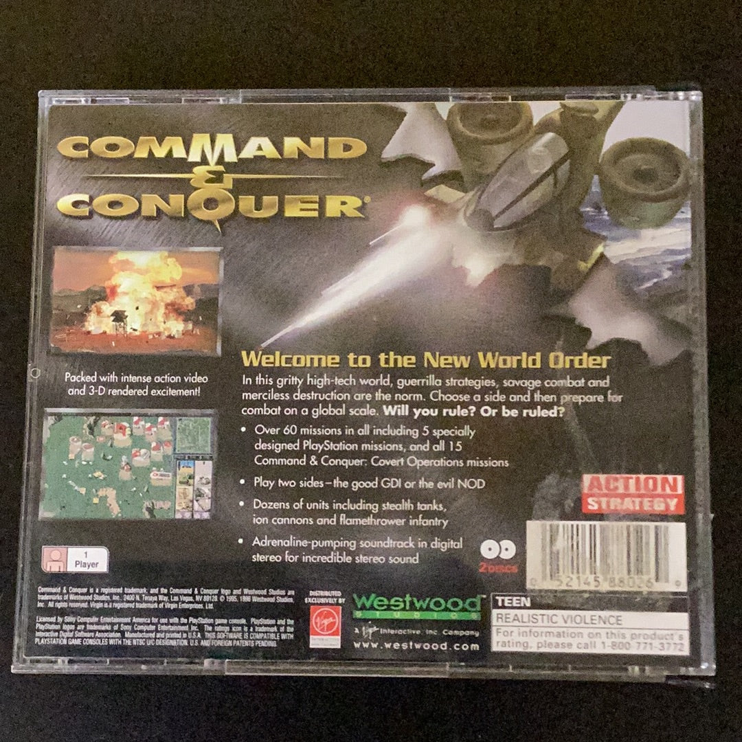 Command and conquer - PS1 Game - Used