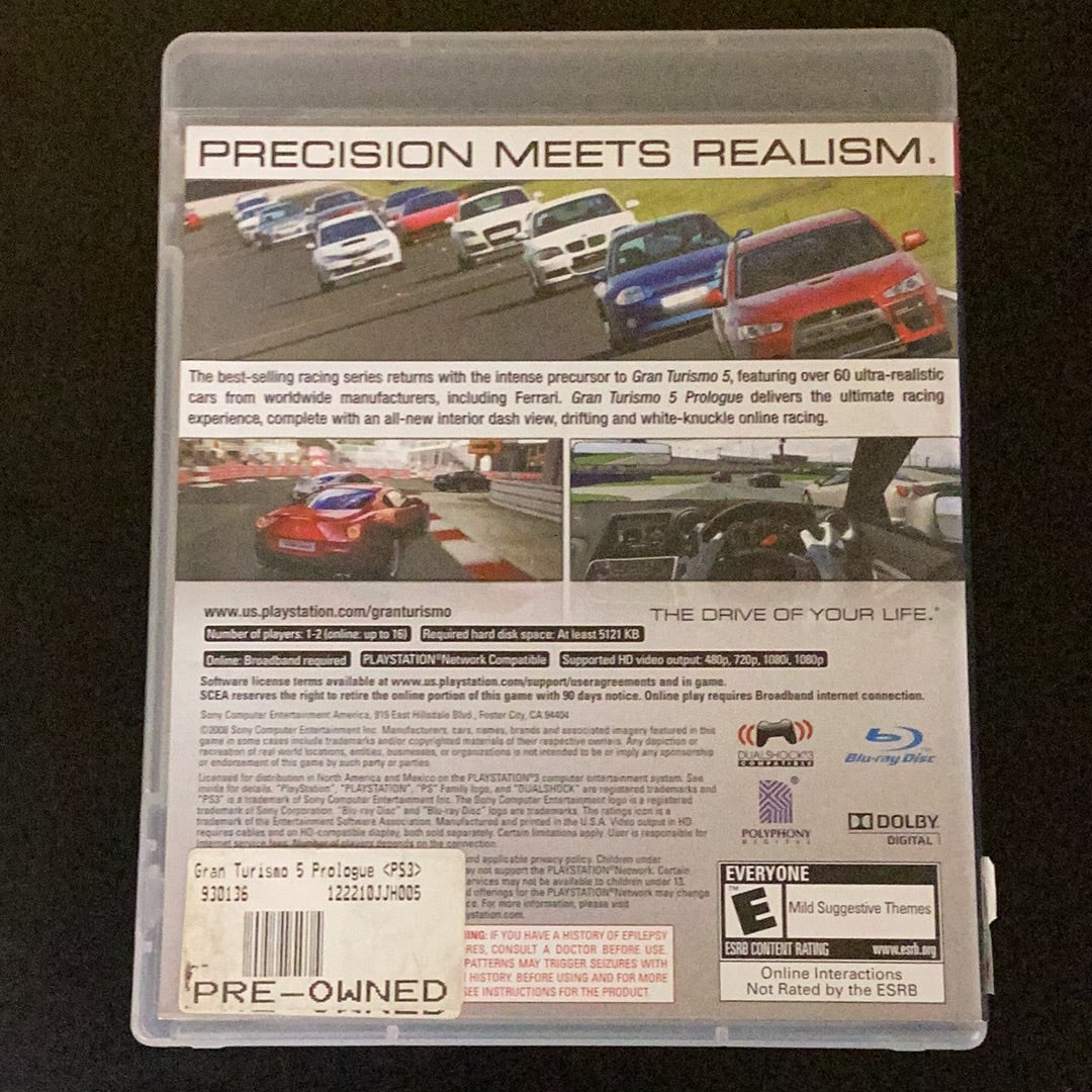 Gran Turismo 5 Prologue - PS3 Game - Used