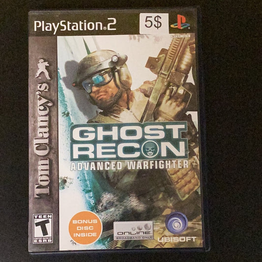 Tom Clancy’s Ghost Recon Advanced Warfighter - PS2 Game - Used