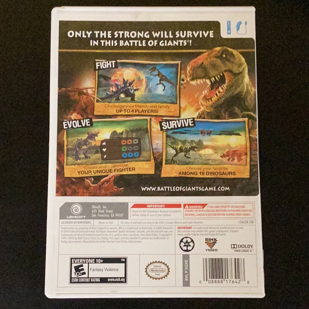 Battle of Giants Dinosaurs Strike - Wii - Used