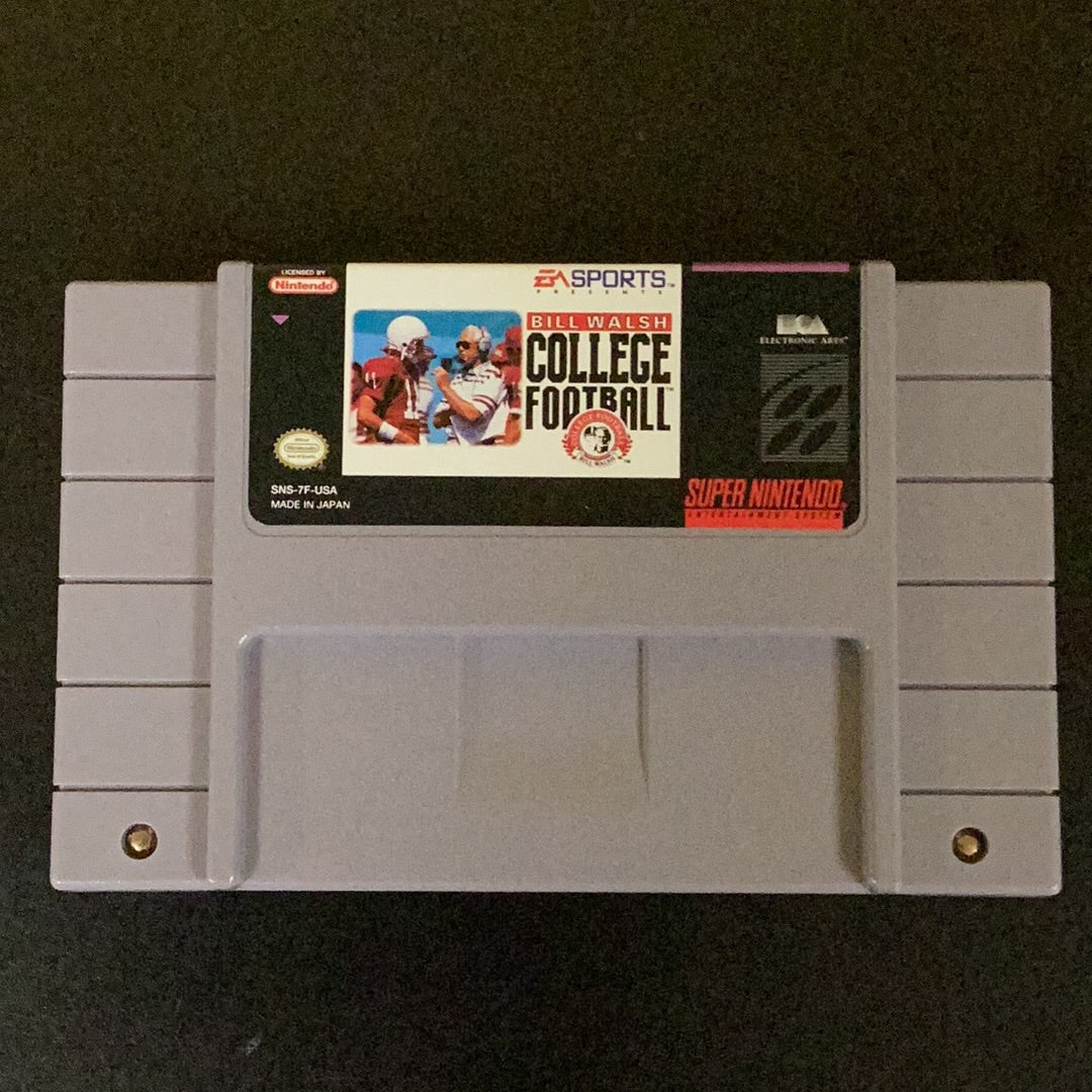 Bill Walsh College Football - SNES - Used