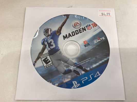 Madden 16 -PS4- Used