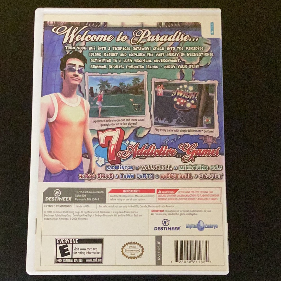 Summer Sports Paradise Island - Wii - Used