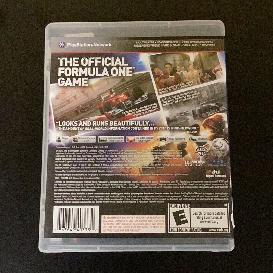 Formula 1 2010 - PS3 Game - Used