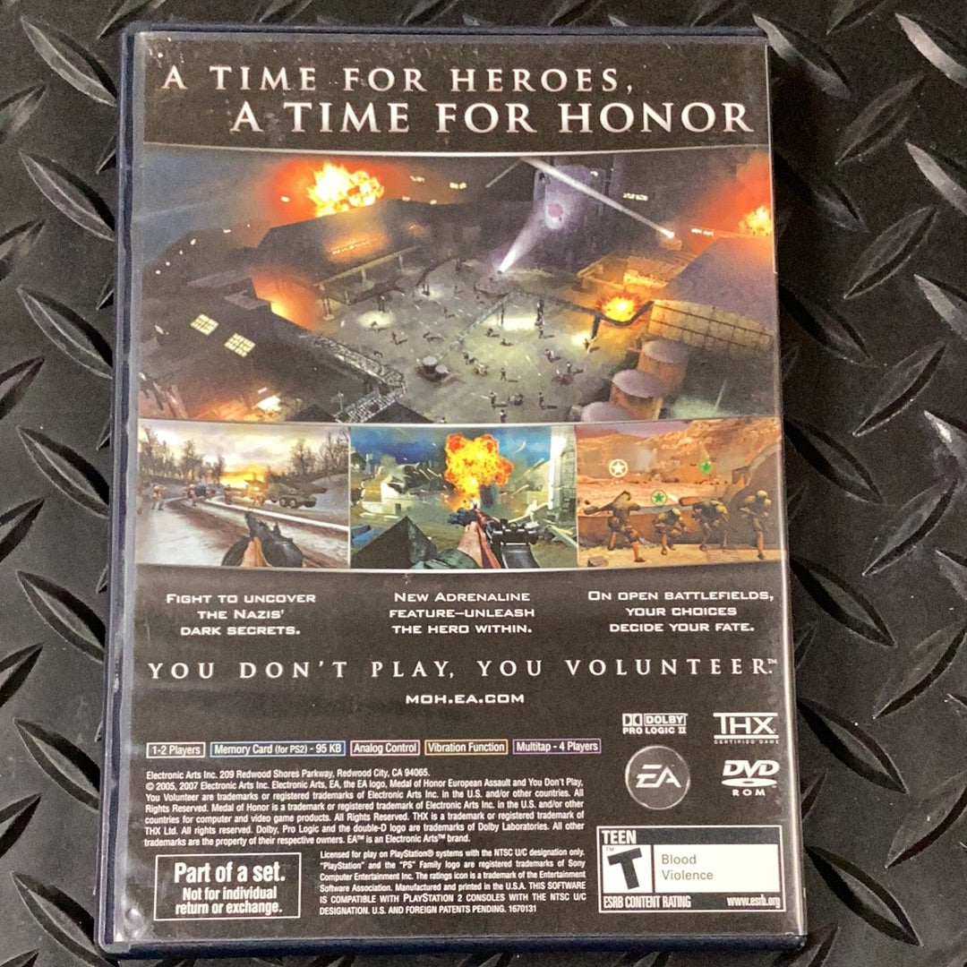 Medal of Honor European Assault - PS2 Game - Used