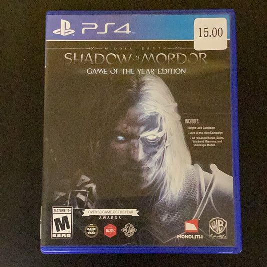 Shadow of Mordor GOTY Edition - PS4 Game - Used