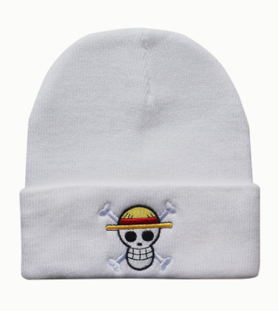 One Piece Beanie Clothing- White