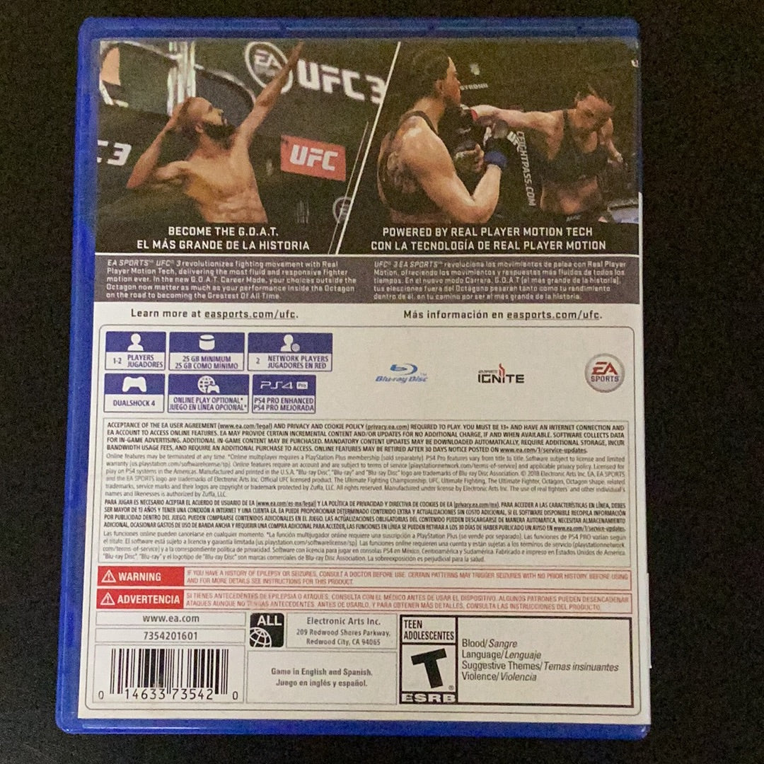 UFC 3 - PS4 Game - Used