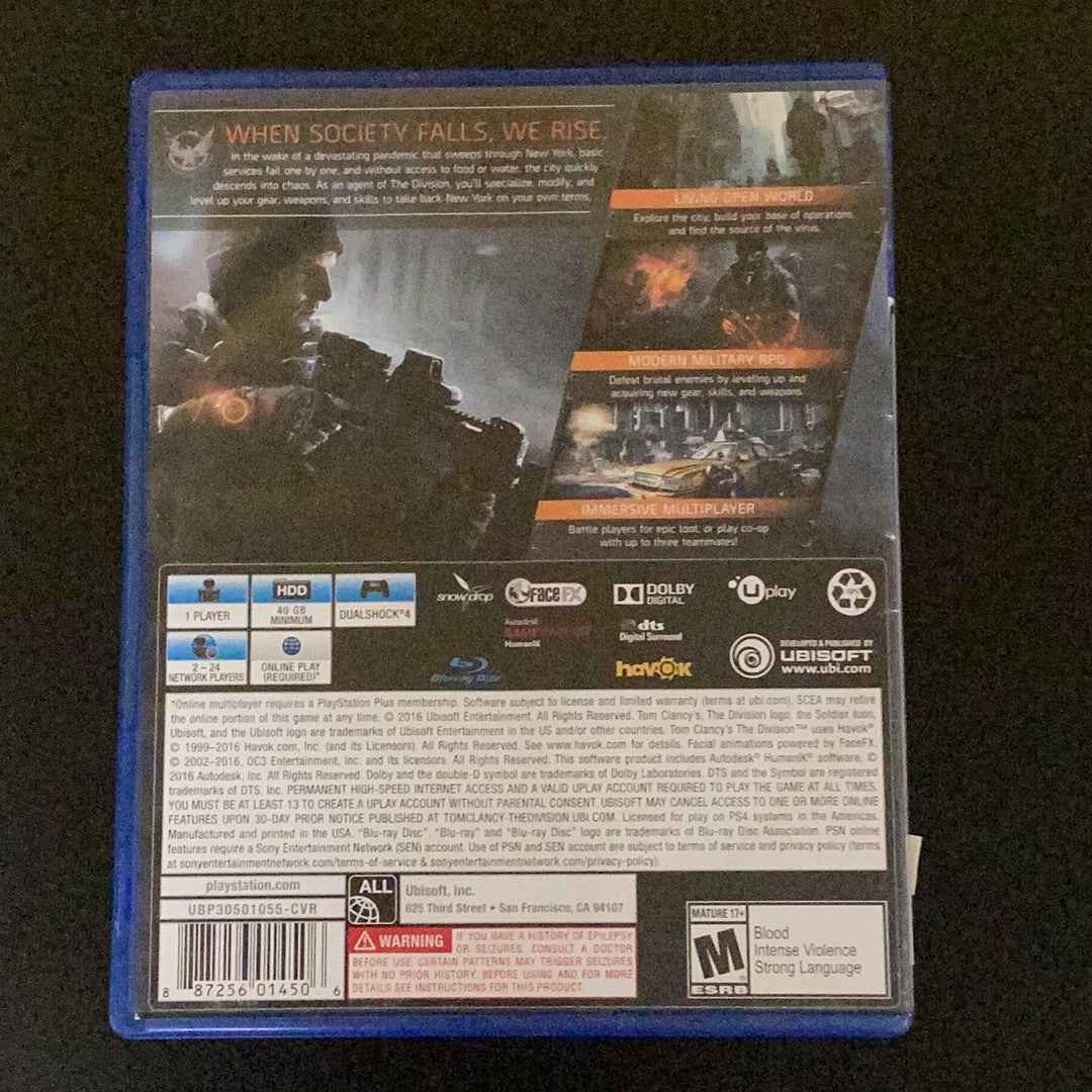 Tom Clancy’s The Division - PS4 Game - Used