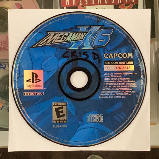 Megaman X6 - PS1 Game - Used