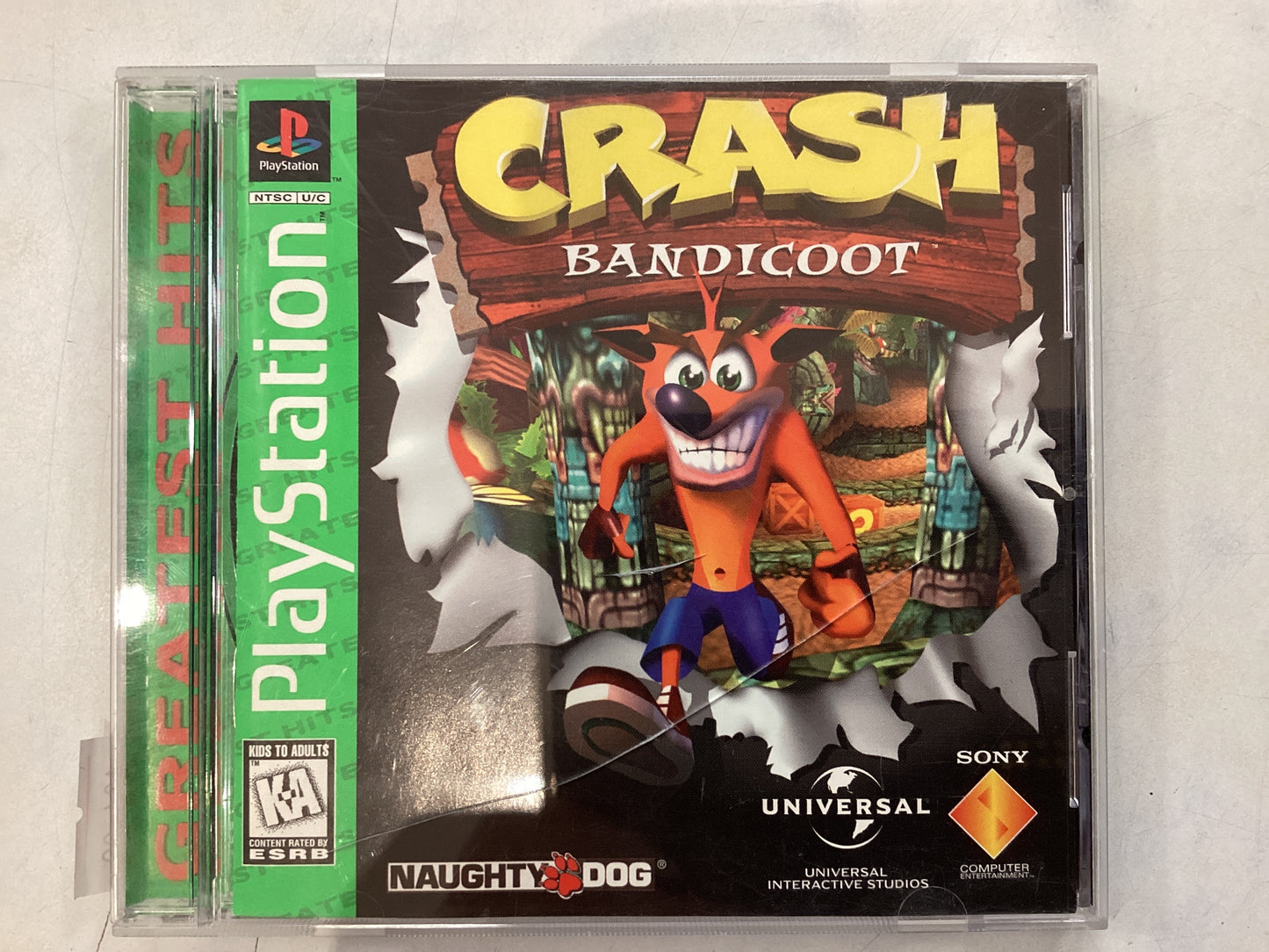 Crash Bandicoot (Greatest Hits) - PS1- Used