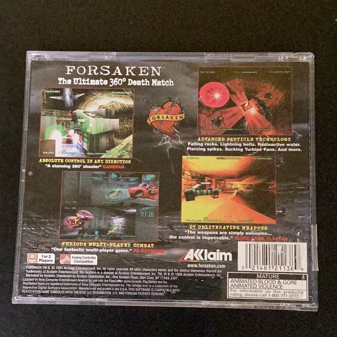 Forsaken - PS1 Game - Used