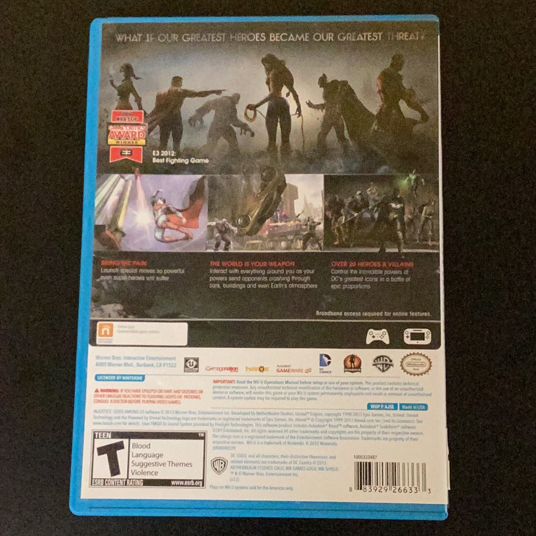 Injustice Gods Among Us - Wii U - Used