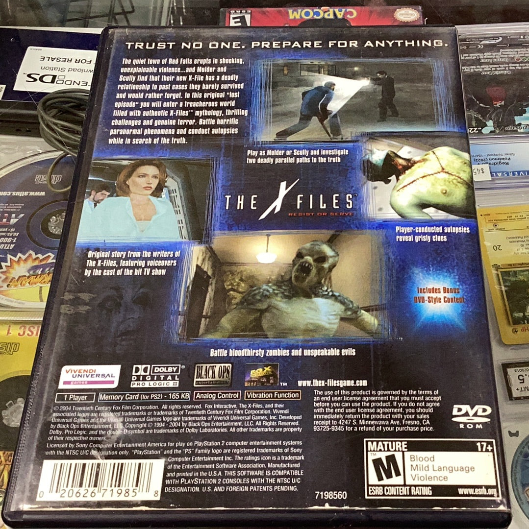 The X Files Resist or Serve - ps2 - Used