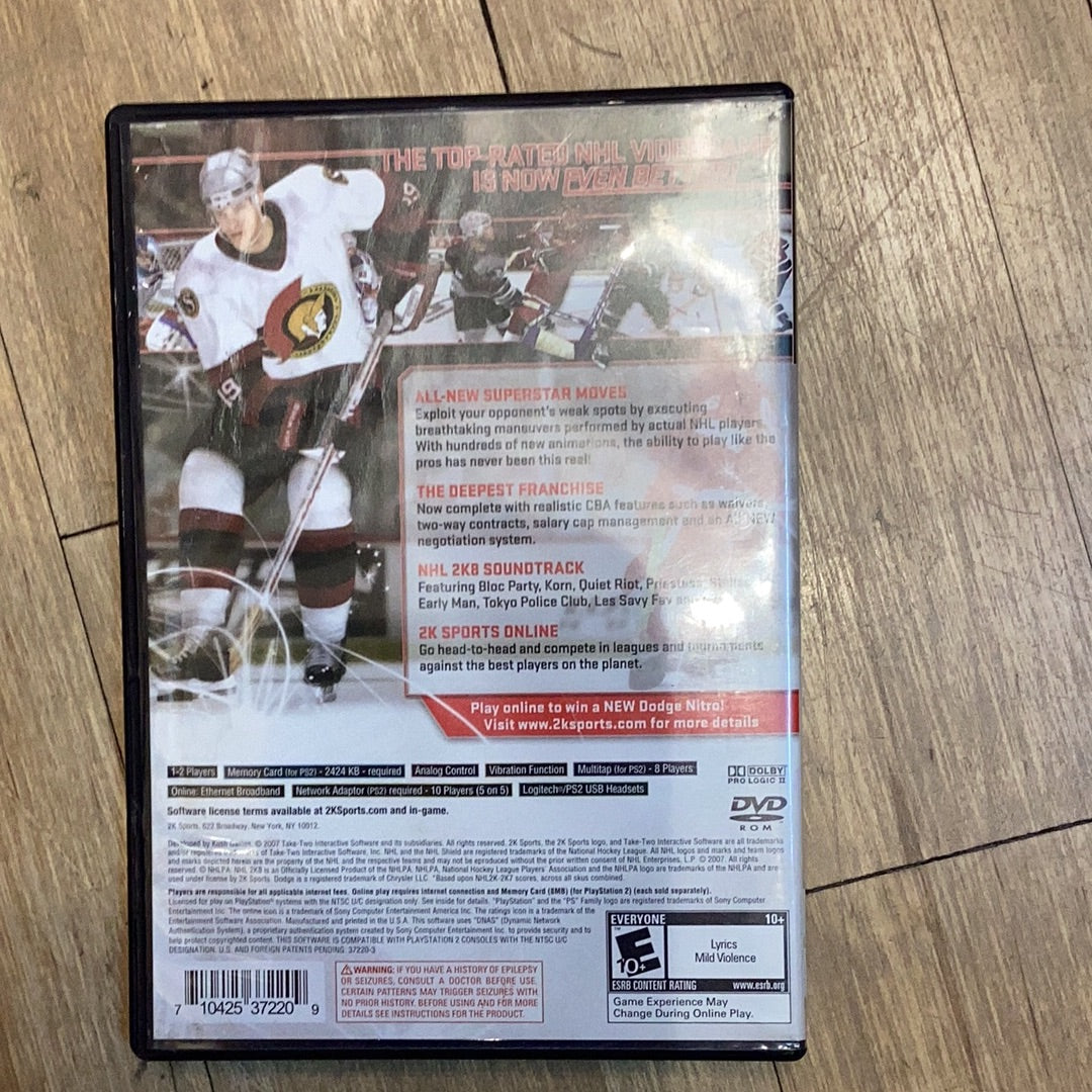 NHL 2K8 - PS2 - Used