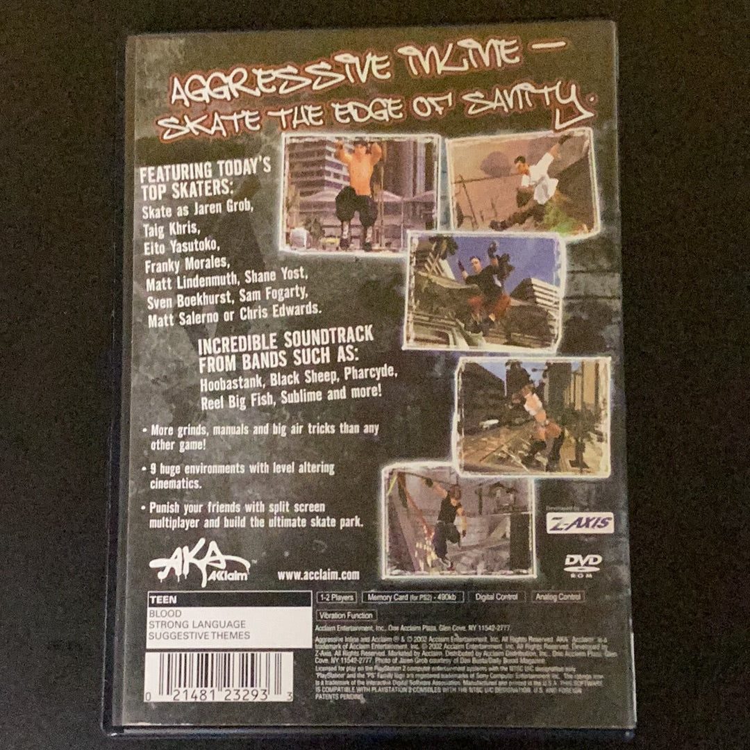 Aggressive Inline - PS2 Game - Used