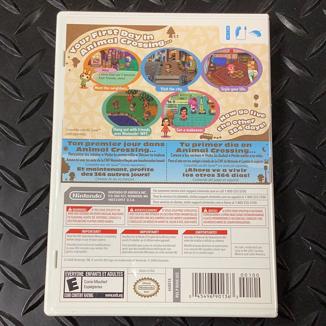 Animal Crossing City Folk - Wii - Used