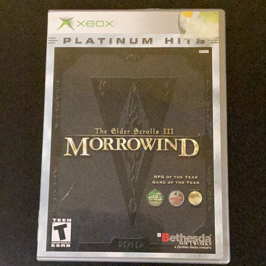 The Elder Scrolls 3 Morrowind (Platinum Hits)- Xbox - Used