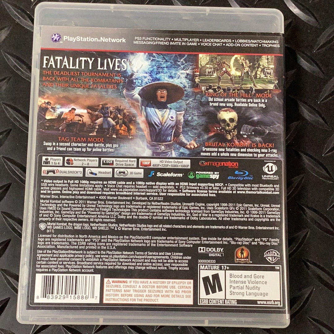 Mortal Kombat - PS3 Game - Used