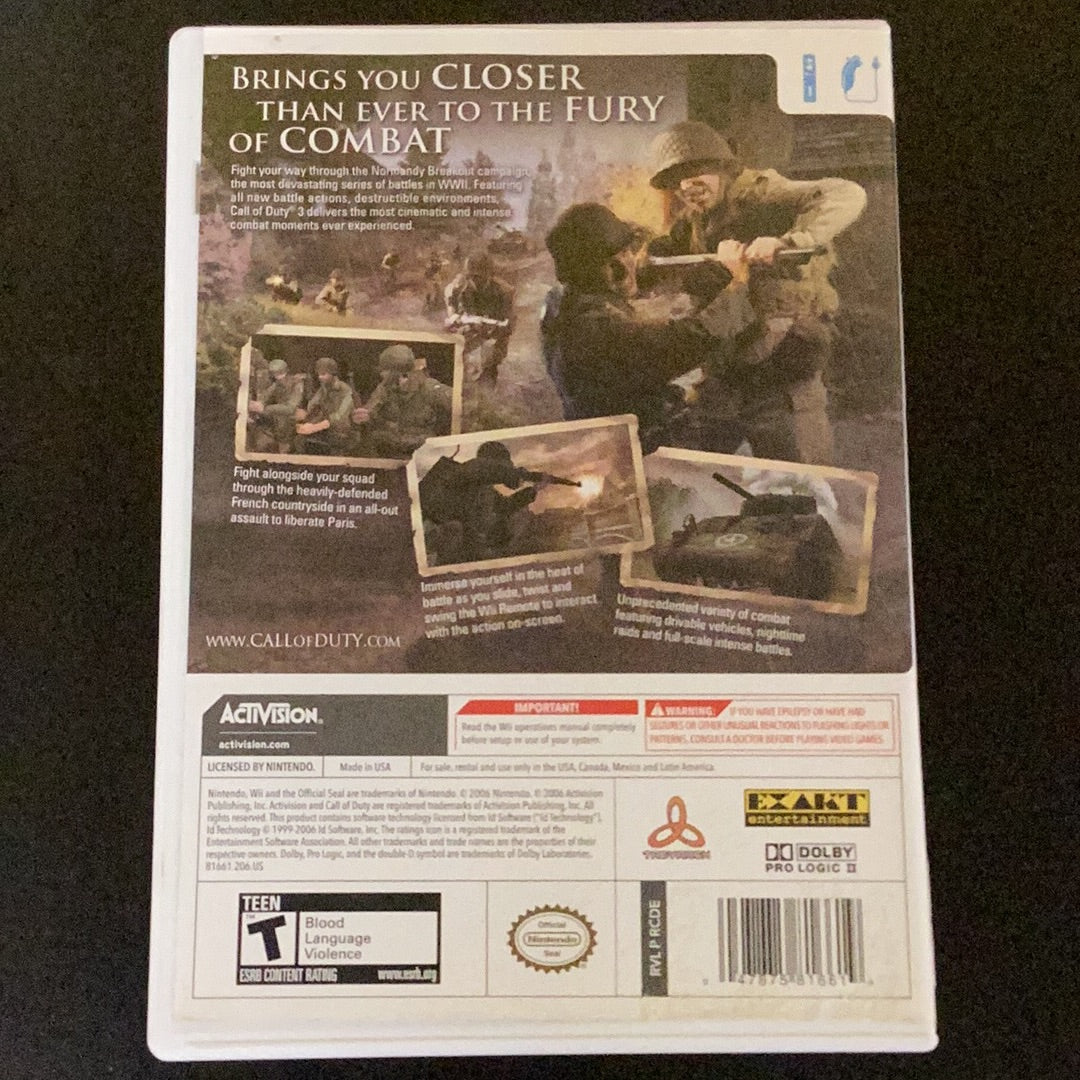 Call of Duty 3 - Wii - Used