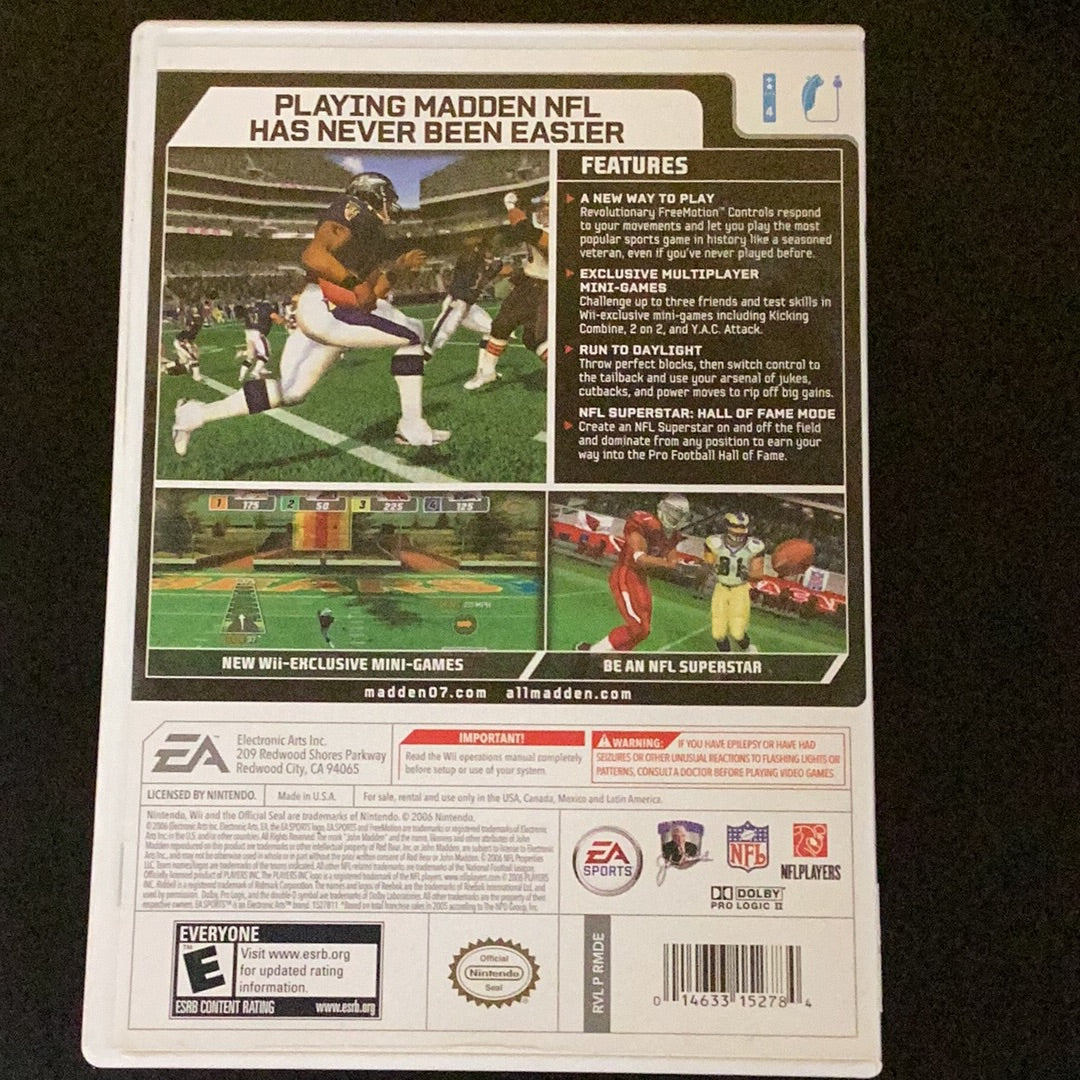 Madden 07 - Wii - Used