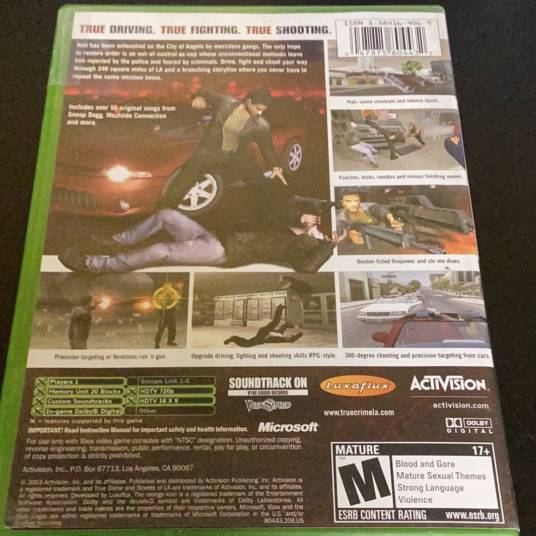 True Crime Streets of LA - xbox - used