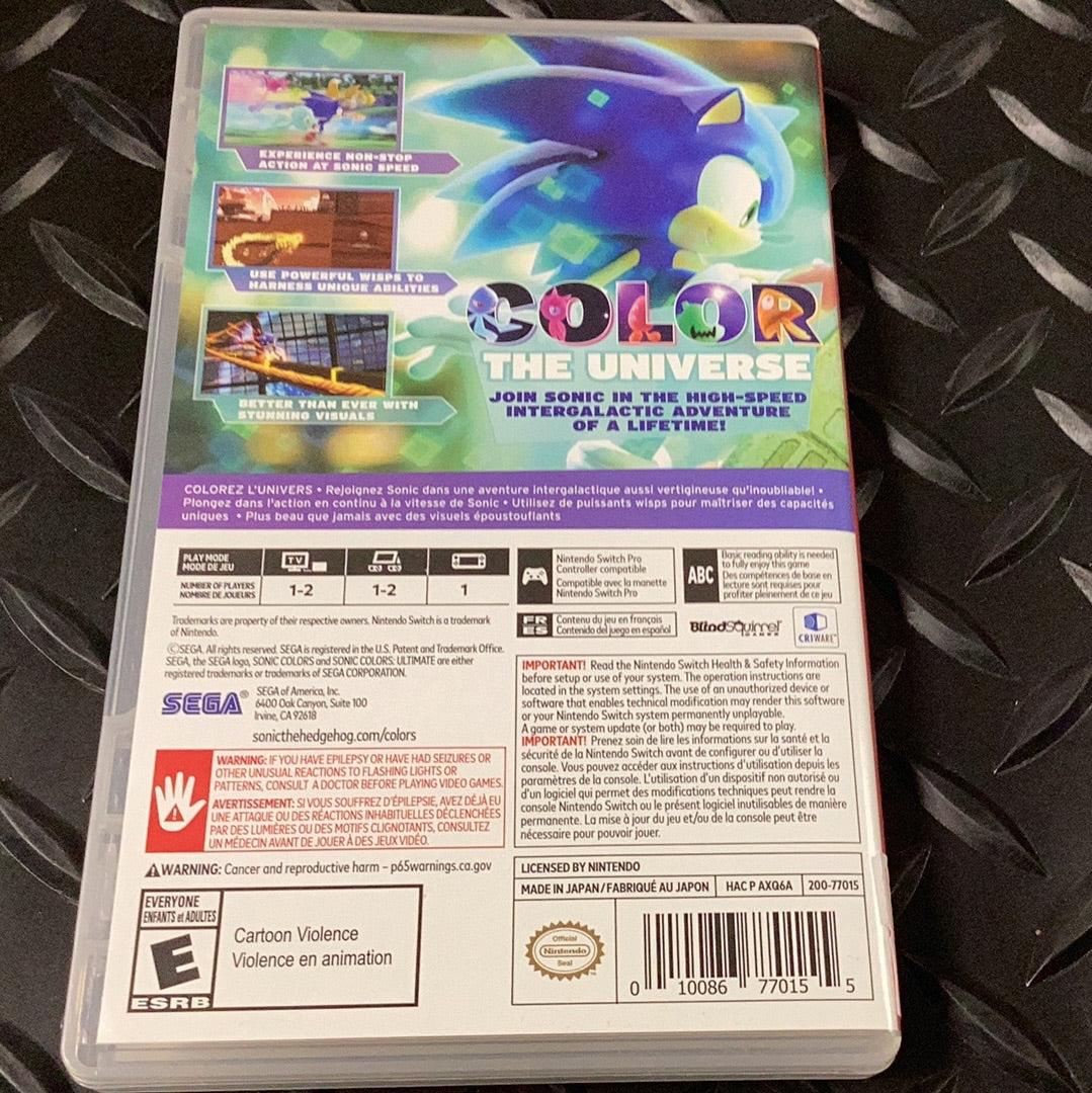 Sonic Colors Ultimate - Switch - Used