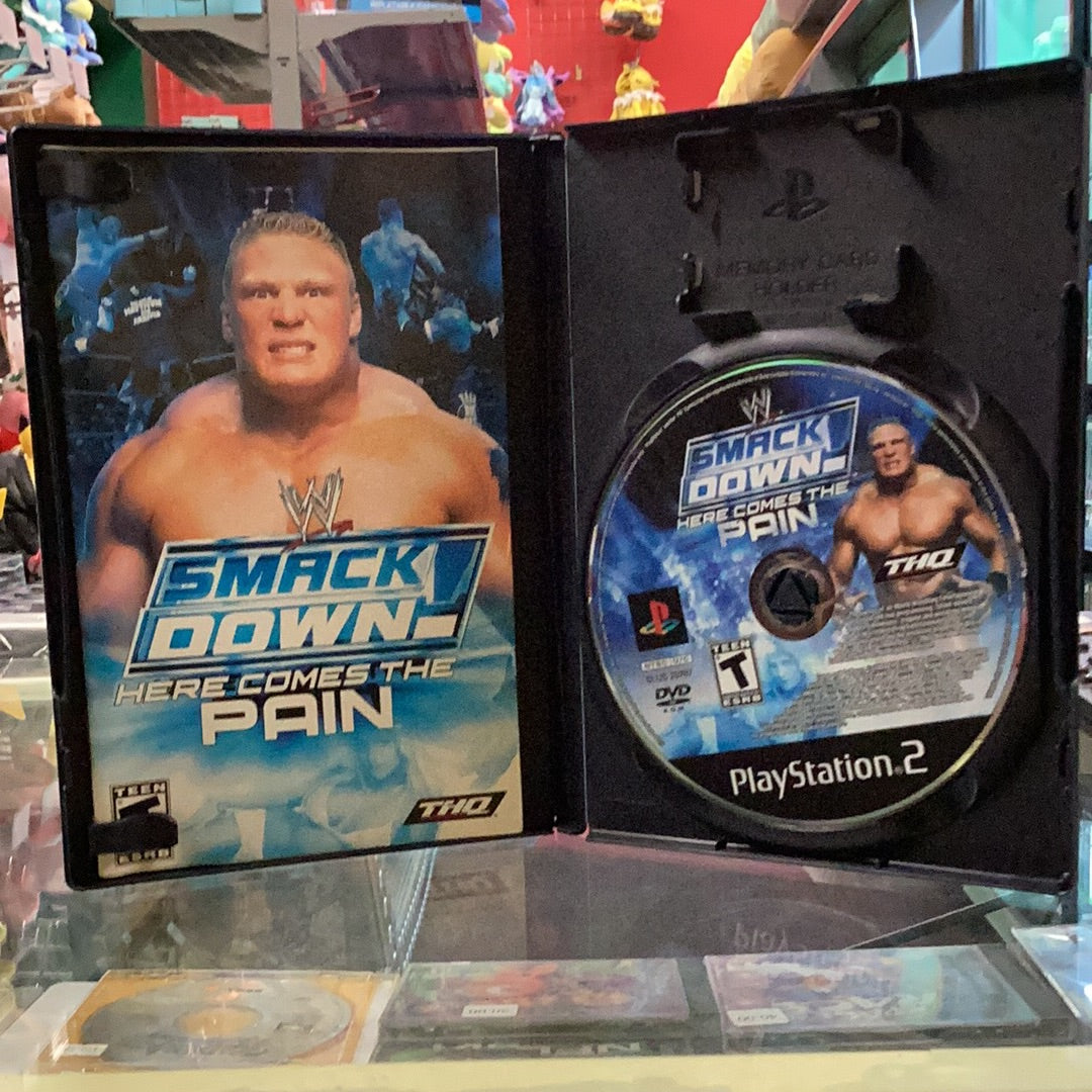 WWE Smackdown Here comes the Pain - PS2 Game - Used