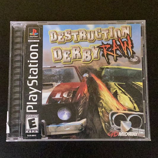Destruction Derby Raw - Ps1 game - Used
