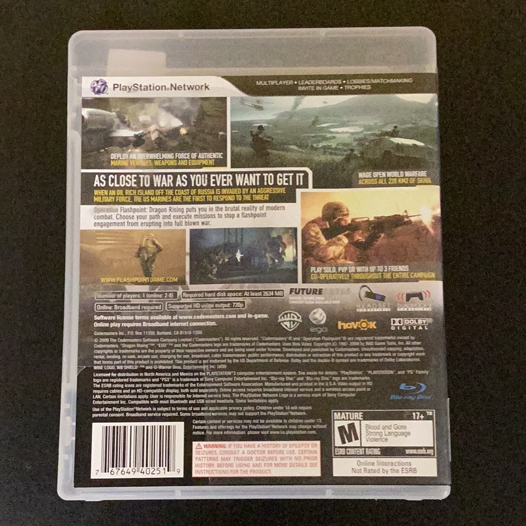 Operation Flashpoint Dragon Rising - PS3 Game - Used