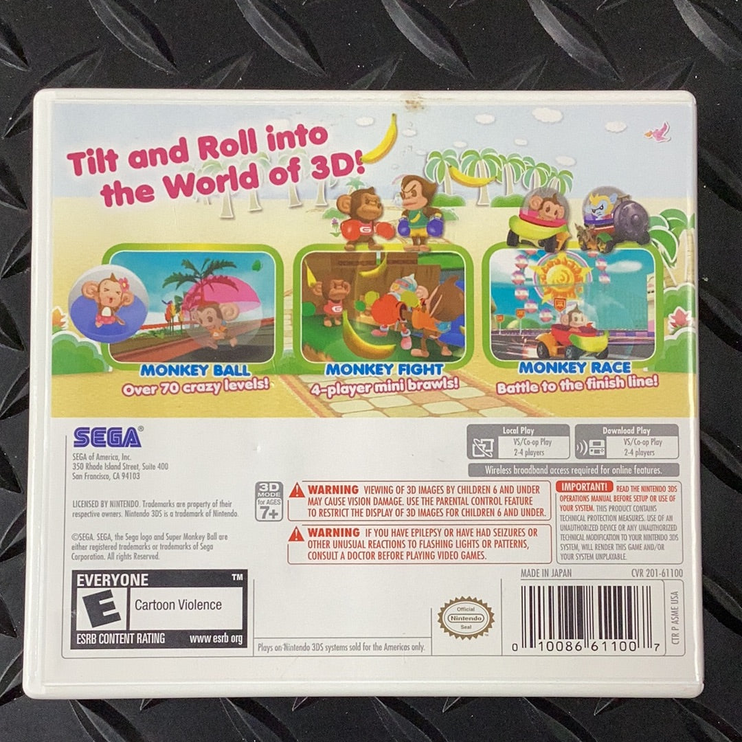 Super Monkey Ball 3D - 3DS - Used
