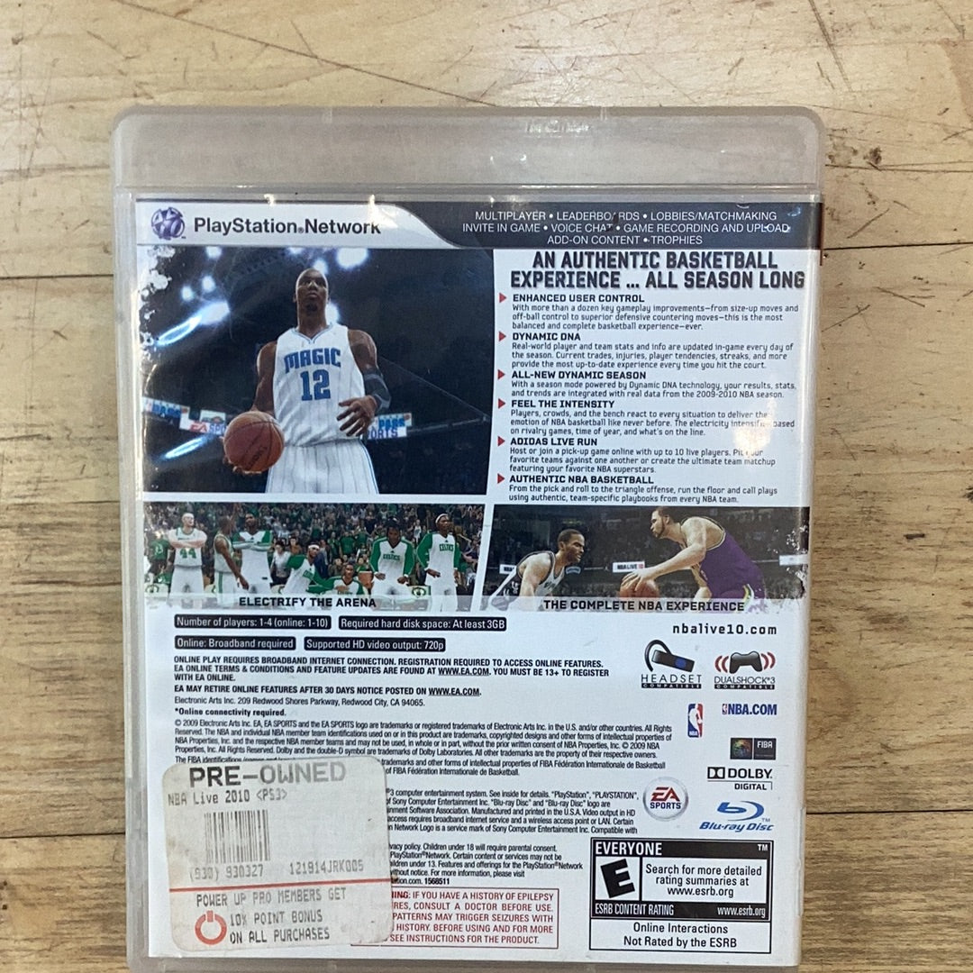 NBA Live 10 - PS3 - Used