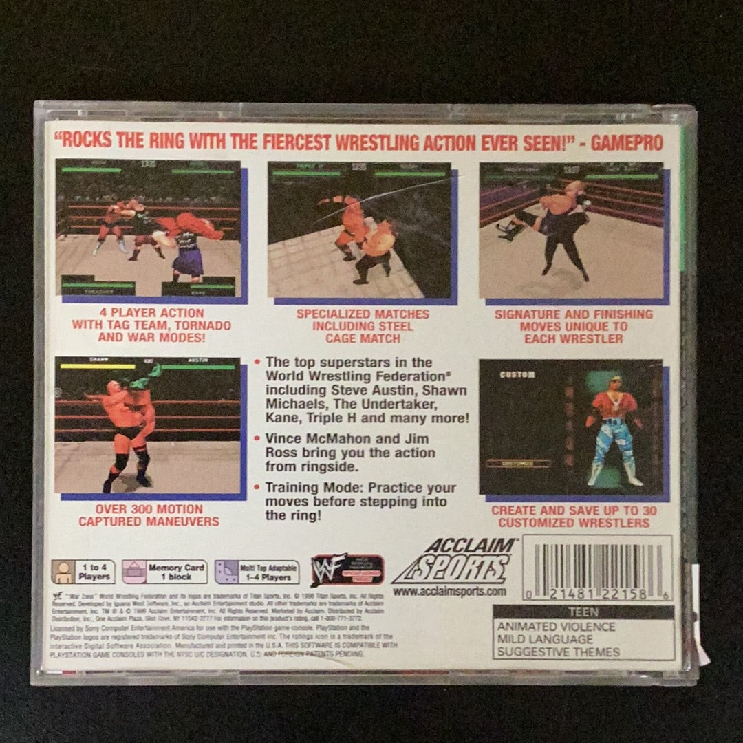Wwf warzone - Ps1 game - Used