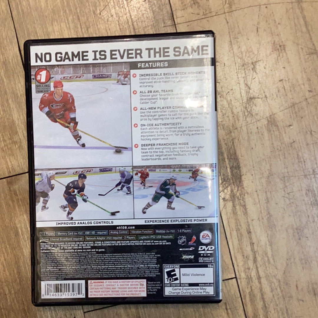 NHL 08 - PS2 - Used
