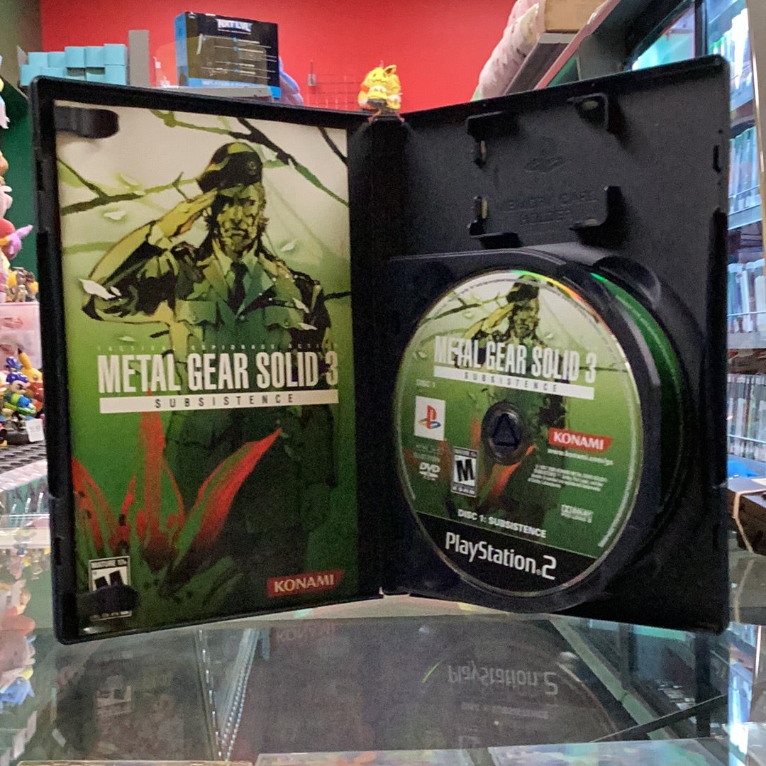 Metal Gear Solid 3 Subsistence - PS2 Game - Used