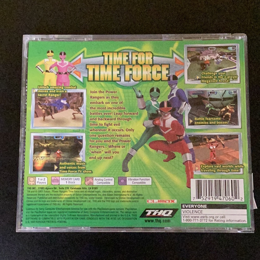 Power Rangers Time Force - PS1 Game - Used