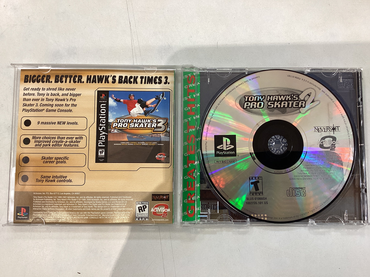 Tony Hawk’s Pro Skater 2 - PS1- Used