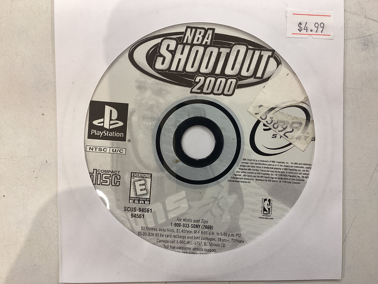 NBA Shoot Out 2000 -PS1- Used